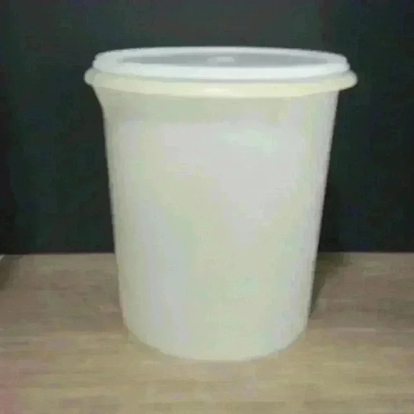 Vintage Tupperware 9 qt sheer  Canister 255 with sheer seal 1203 - Picture 1 of 8